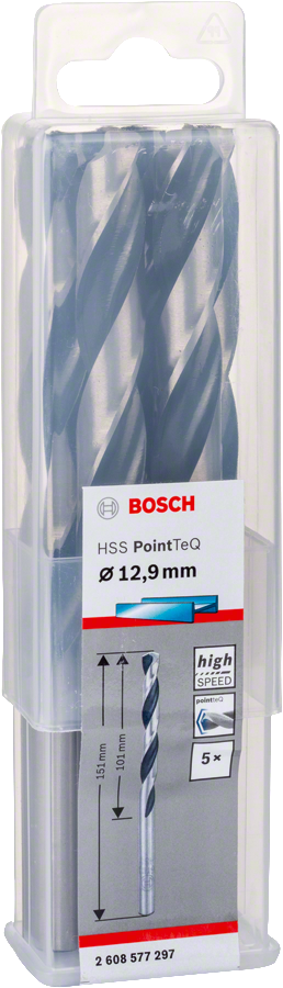 Bosch - HSS-PointeQ Metal Matkap Ucu 12,9 mm 5'li - Resim 2