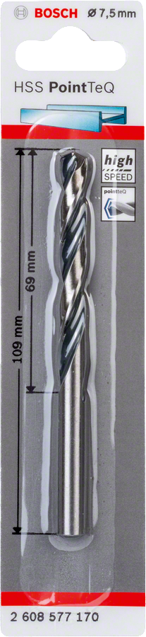 Bosch - HSS-PointeQ Metal Matkap Ucu 7,5 mm - Resim 2