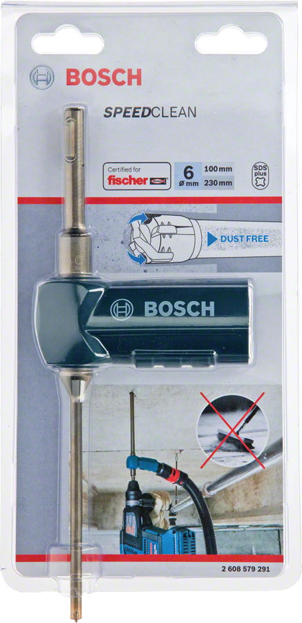 Bosch - SDS-Plus-9 Speed Clean Serisi Toz Atma Kanallı Kırıcı Delici Matkap Ucu 6*230 mm - Resim 2