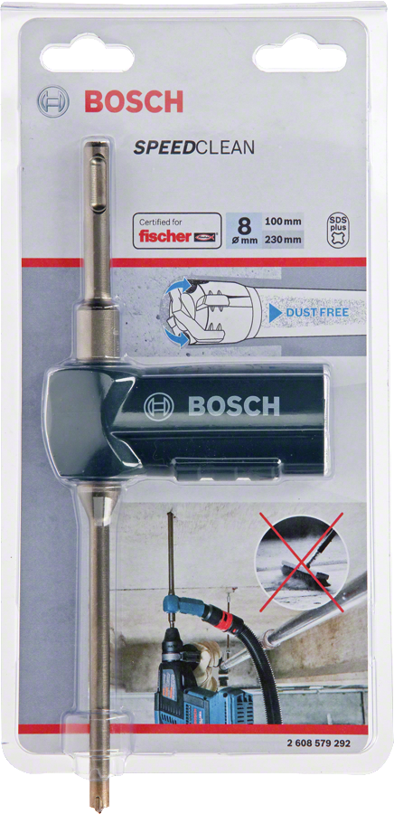 Bosch - SDS-Plus-9 Speed Clean Serisi Toz Atma Kanallı Kırıcı Delici Matkap Ucu 8*230 mm - Resim 2