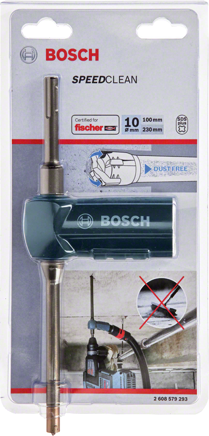 Bosch - SDS-Plus-9 Speed Clean Serisi Toz Atma Kanallı Kırıcı Delici Matkap Ucu 10*230 mm - Resim 2