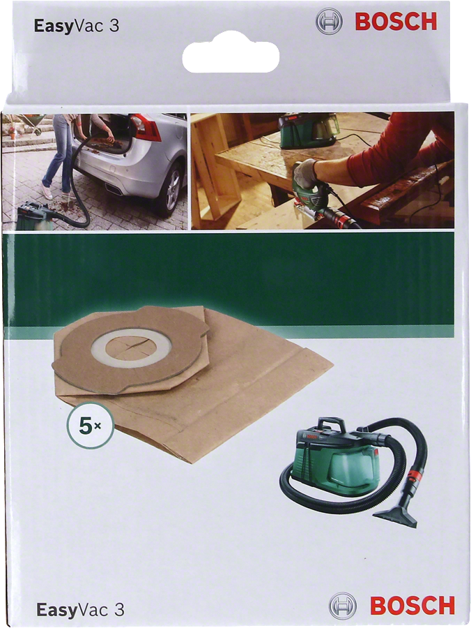 Bosch - Elektrikli Süpürgeler İçin Kağıt Toz torbası - (EasyVac 3 için uygun) - Resim 2