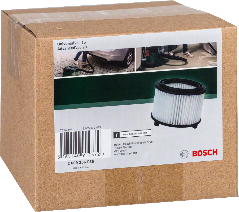 Bosch - Elektrikli Süpürgeler İçin Kaset filtre (EasyVac 3, UniversalVac 15 ve AdvancedVac 20 için uygun) - Resim 2
