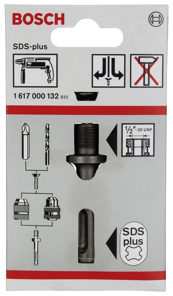 Bosch - Mandren Adaptörü SDS-Plus - 1/2''-20 UNF - Resim 2