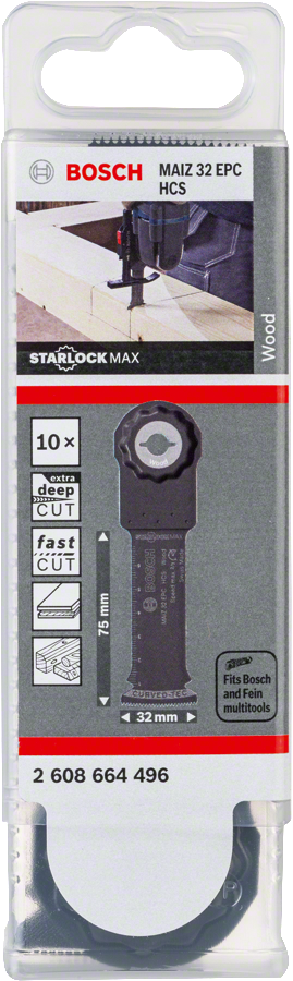 Bosch - Starlock Max - MAIZ 32 EPC - HCS Ahşap İçin Daldırmalı Testere Bıçağı 10'lu - Resim 2