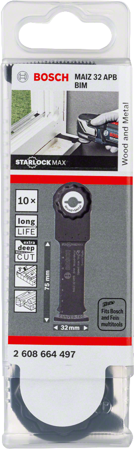 Bosch - Starlock Max - MAIZ 32 APB - BIM Ahşap ve Metal İçin Daldırmalı Testere Bıçağı 10'lu - Resim 2