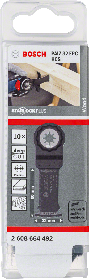 Bosch - Starlock Plus - PAIZ 32 EPC - HCS Ahşap İçin Daldırmalı Testere Bıçağı 10'lu - Resim 2