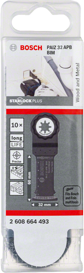 Bosch - Starlock Plus - PAIZ 32 APB - BIM Ahşap ve Metal İçin Daldırmalı Testere Bıçağı 10'lu - Resim 2