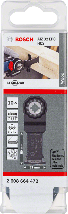 Bosch - Starlock - AIZ 32 EPC - HCS Ahşap İçin Daldırmalı Testere Bıçağı 10'lu - Resim 2