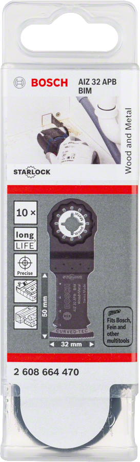 Bosch - Starlock - AIZ 32 APB - BIM Ahşap ve Metal İçin Daldırmalı Testere Bıçağı 10'lu - Resim 2