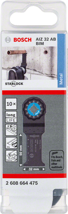 Bosch - Starlock - AIZ 32 AB - BIM Metal İçin Daldırmalı Testere Bıçağı 10'lu - Resim 2