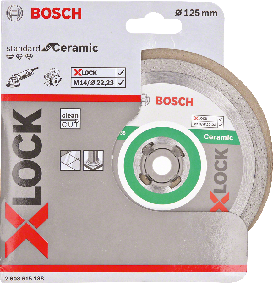 Bosch - X-LOCK - Standard Seri Seramik İçin Elmas Kesme Diski 125 mm - Resim 2