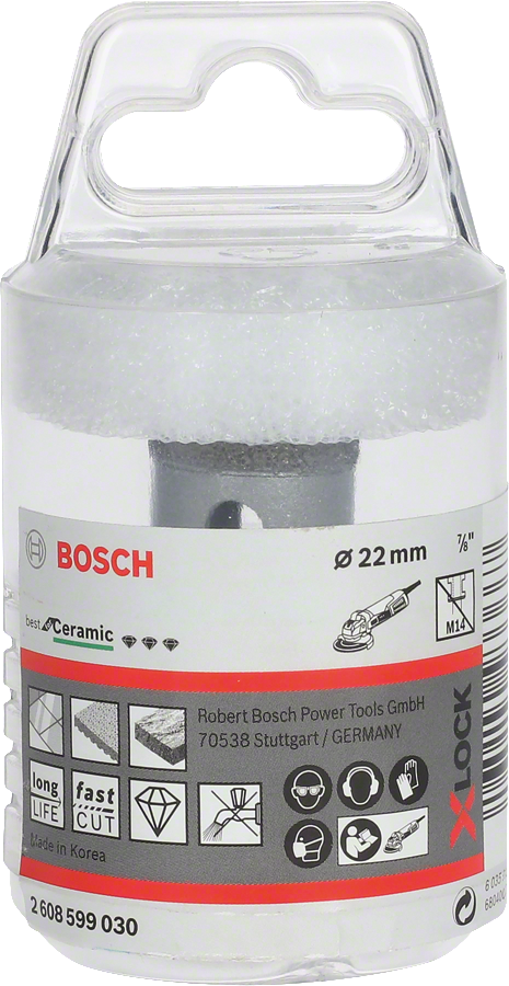 Bosch - X-LOCK - Best Serisi, Taşlama İçin Seramik Kuru Elmas Delici 22*35 mm - Resim 2