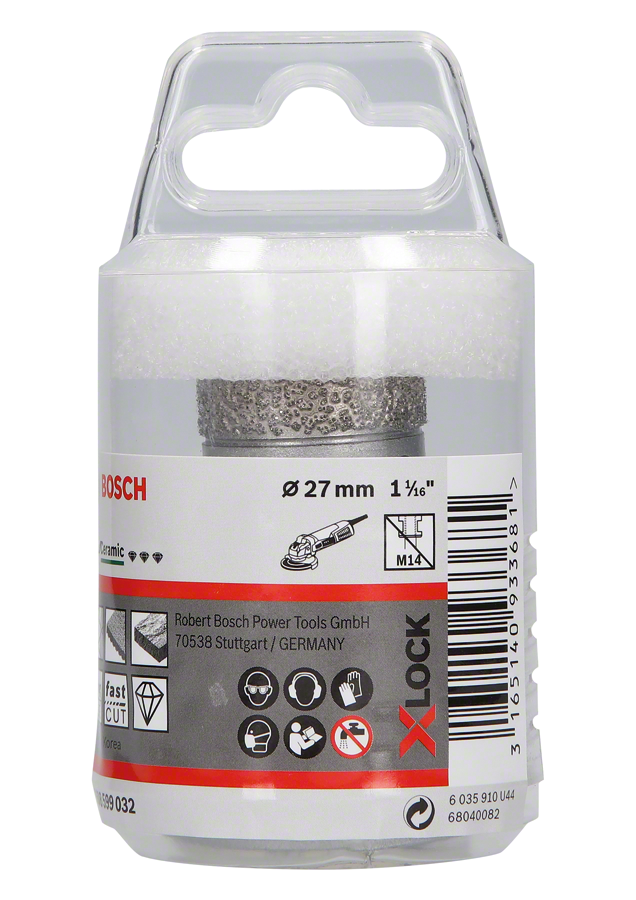 Bosch - X-LOCK - Best Serisi, Taşlama İçin Seramik Kuru Elmas Delici 27*35 mm - Resim 2
