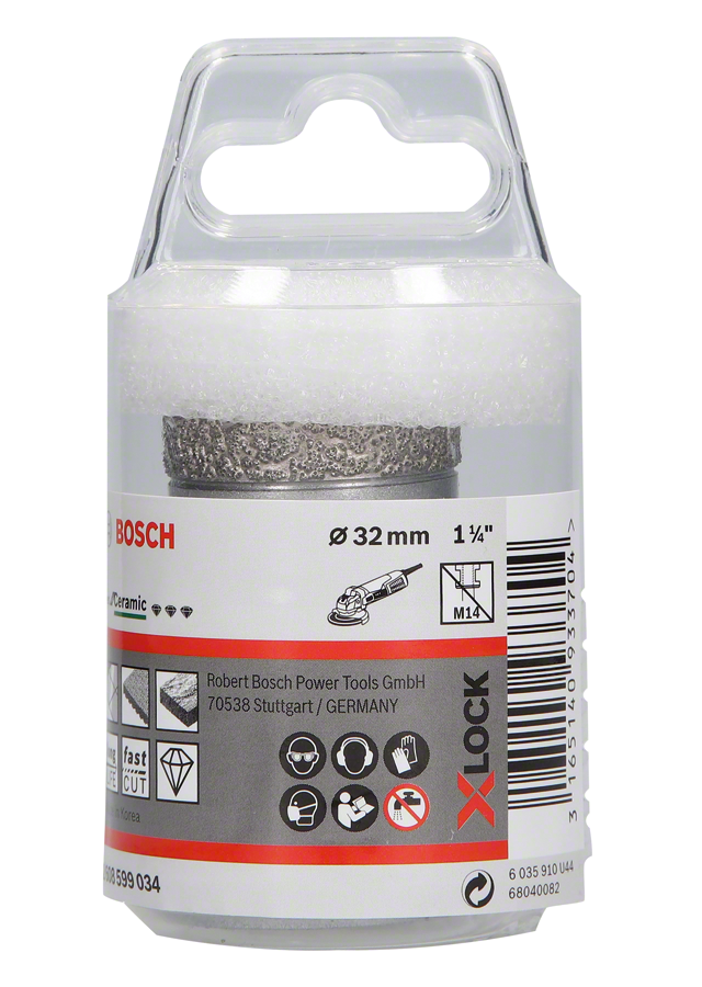 Bosch - X-LOCK - Best Serisi, Taşlama İçin Seramik Kuru Elmas Delici 32*35 mm - Resim 2
