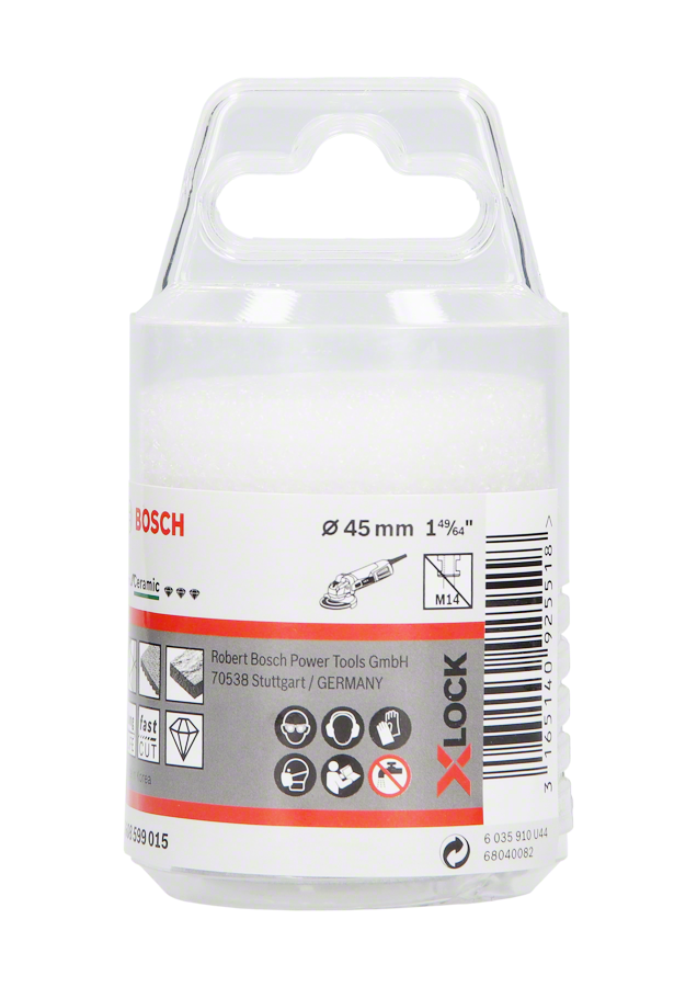Bosch - X-LOCK - Best Serisi, Taşlama İçin Seramik Kuru Elmas Delici 45*35 mm - Resim 2