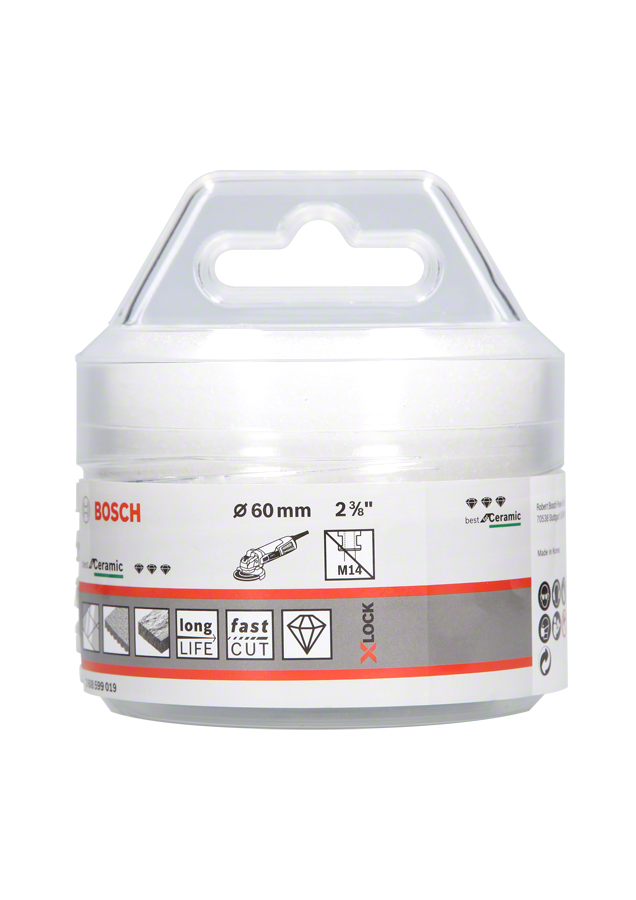 Bosch - X-LOCK - Best Serisi, Taşlama İçin Seramik Kuru Elmas Delici 60*35 mm - Resim 2