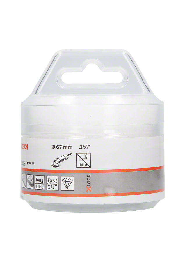 Bosch - X-LOCK - Best Serisi, Taşlama İçin Seramik Kuru Elmas Delici 67*35 mm - Resim 2
