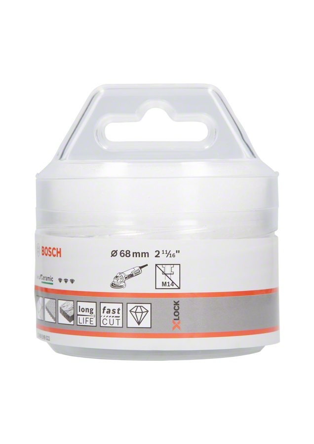 Bosch - X-LOCK - Best Serisi, Taşlama İçin Seramik Kuru Elmas Delici 68*35 mm - Resim 2