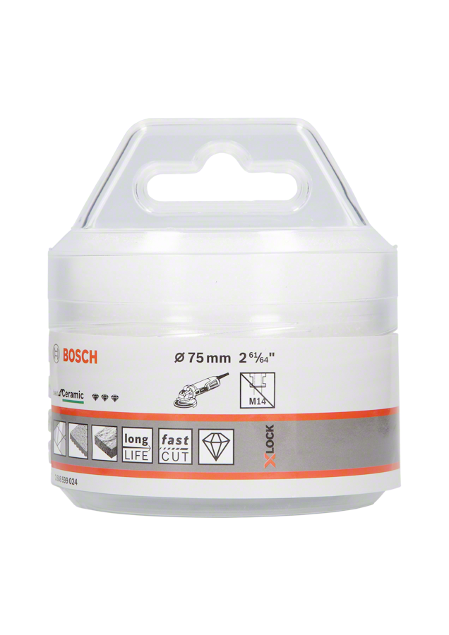 Bosch - X-LOCK - Best Serisi, Taşlama İçin Seramik Kuru Elmas Delici 75*35 mm - Resim 2