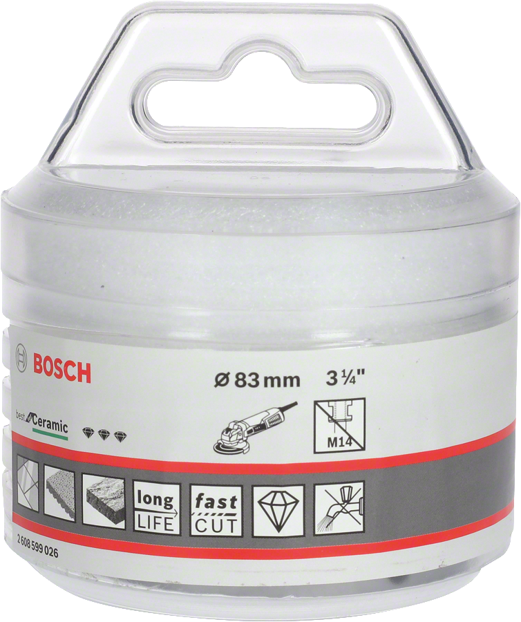 Bosch - X-LOCK - Best Serisi, Taşlama İçin Seramik Kuru Elmas Delici 83*35 mm - Resim 2