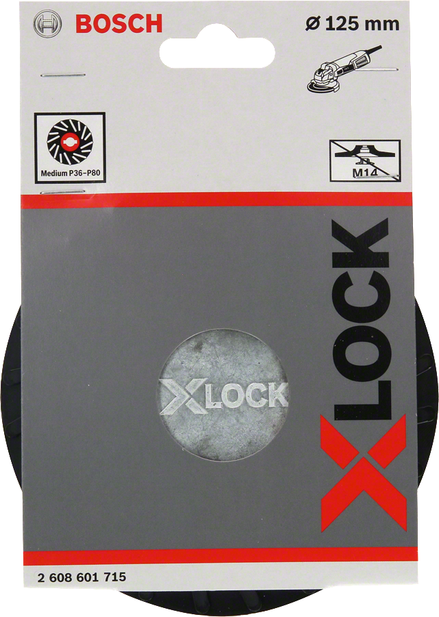 Bosch - X-LOCK - 125 mm Fiber Disk Orta Sertlikte Taban - Resim 2