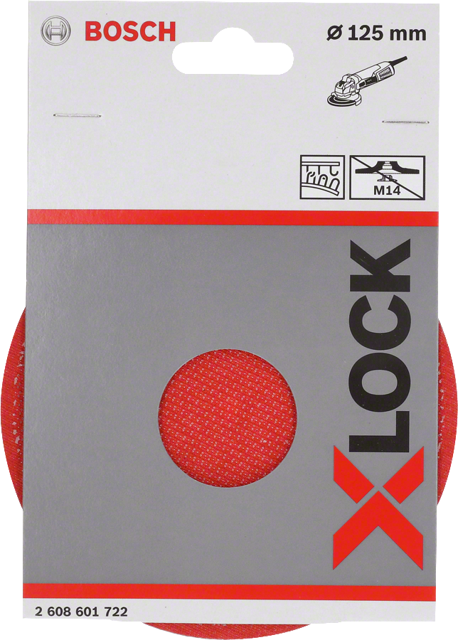 Bosch - X-LOCK - 125 mm M14 Kağıt Zımparalar için Taban - Resim 2