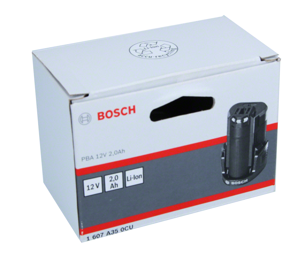 Bosch - 12 V 2,0 Ah DIY Li-Ion ECP Düz Akü - Resim 2