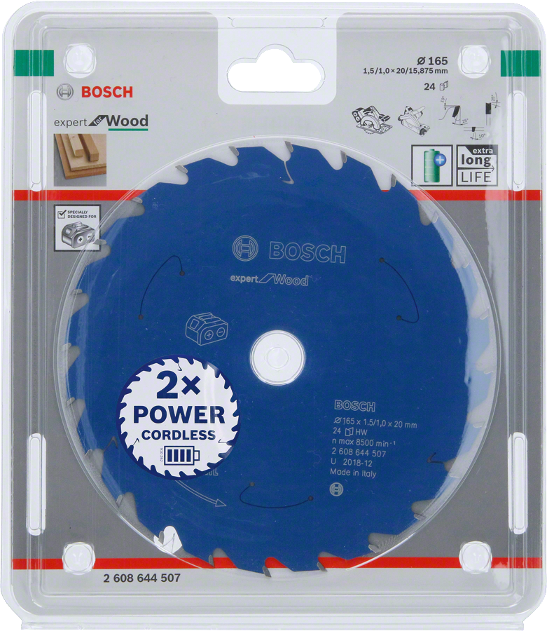 Bosch - Expert for Serisi Ahşap için Akülü Daire Testere Bıçağı 165*20 mm 24 Diş - Resim 2