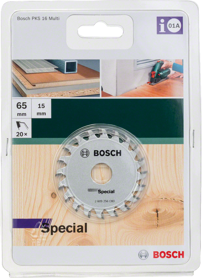Bosch - PKS16 Çoklu Malzeme için Daire Testere Bıçağı  65x15 mm-20 Diş - Resim 2