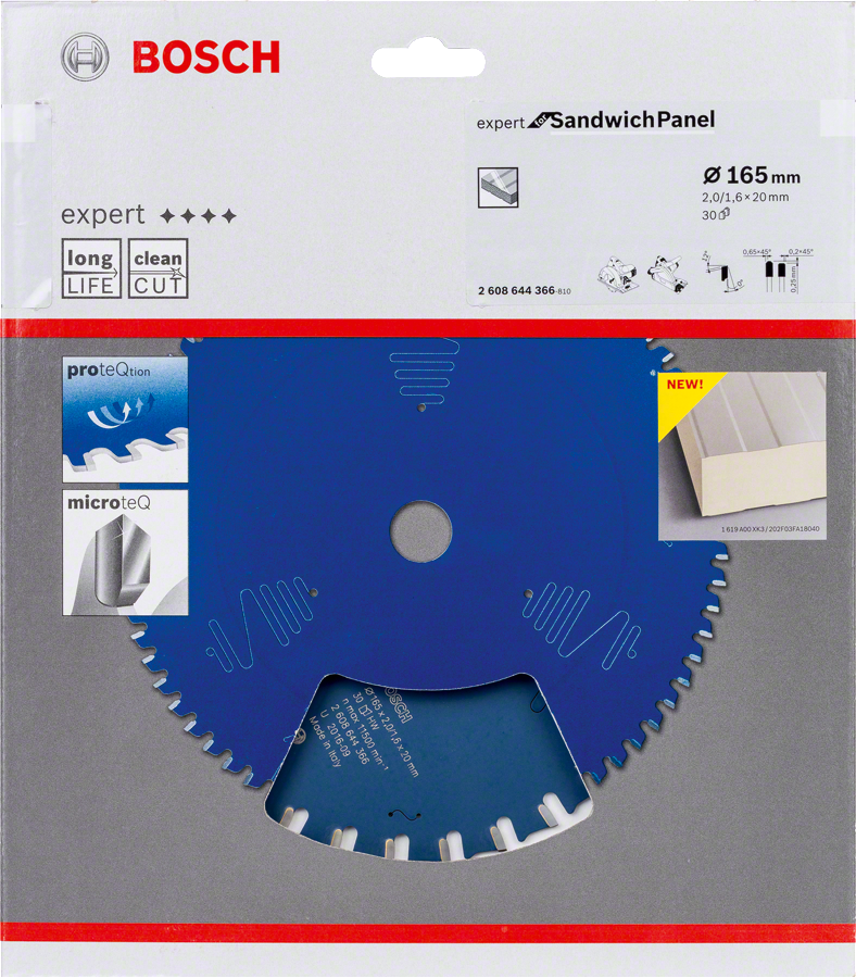 Bosch - Expert Serisi Sandviç Panel için Daire Testere Bıçağı 165*20 mm 30 Diş - Resim 2