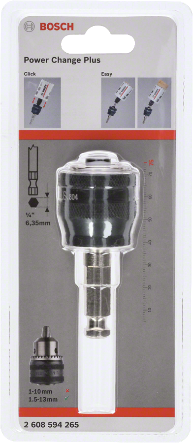 Bosch - Power Change Plus Adaptör 75 mm ve Ø 11 mm Şaft Girişli - Resim 2