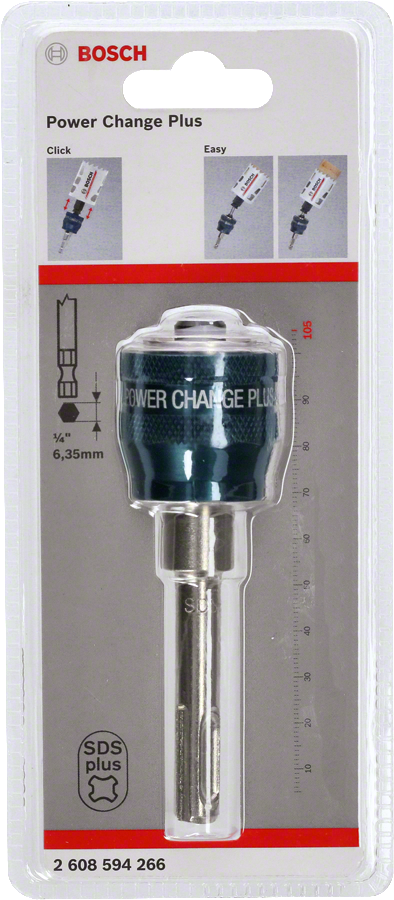 Bosch - Power Change Plus Adaptör 105 mm ve SDS-Plus Şaft Girişli - Resim 2