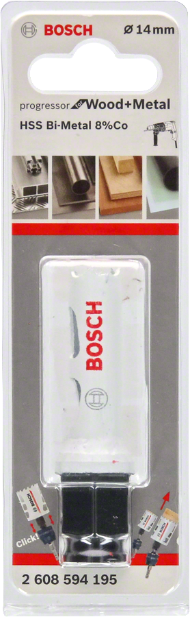 Bosch - Yeni Progressor Serisi Ahşap ve Metal için Delik Açma Testeresi (Panç) 14 mm - Resim 2