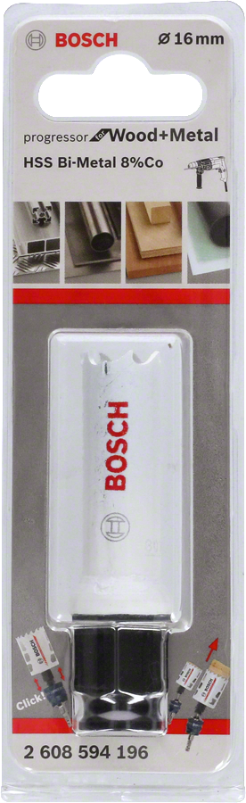 Bosch - Yeni Progressor Serisi Ahşap ve Metal için Delik Açma Testeresi (Panç) 16 mm - Resim 2