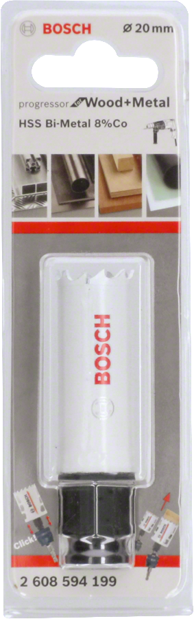 Bosch - Yeni Progressor Serisi Ahşap ve Metal için Delik Açma Testeresi (Panç) 20 mm - Resim 2