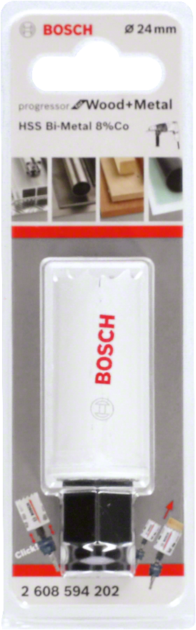 Bosch - Yeni Progressor Serisi Ahşap ve Metal için Delik Açma Testeresi (Panç) 24 mm - Resim 2