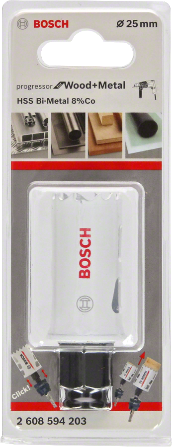 Bosch - Yeni Progressor Serisi Ahşap ve Metal için Delik Açma Testeresi (Panç) 25 mm - Resim 2