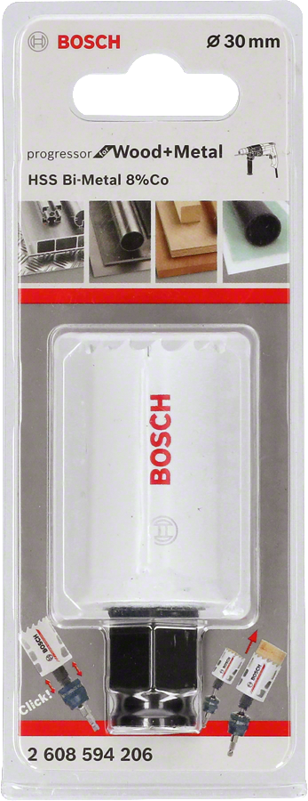 Bosch - Yeni Progressor Serisi Ahşap ve Metal için Delik Açma Testeresi (Panç) 30 mm - Resim 2