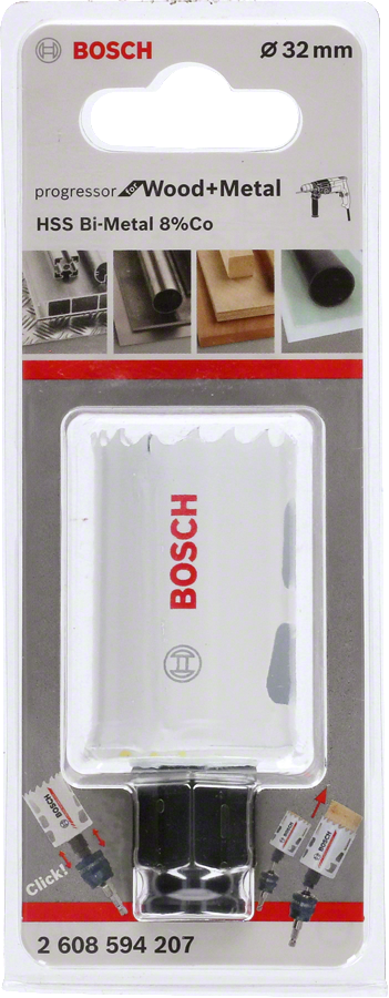 Bosch - Yeni Progressor Serisi Ahşap ve Metal için Delik Açma Testeresi (Panç) 32 mm - Resim 2