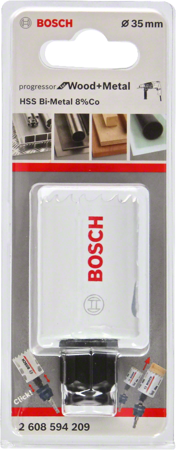 Bosch - Yeni Progressor Serisi Ahşap ve Metal için Delik Açma Testeresi (Panç) 35 mm - Resim 2