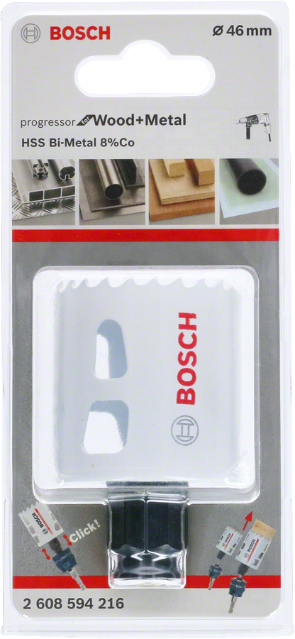 Bosch - Yeni Progressor Serisi Ahşap ve Metal için Delik Açma Testeresi (Panç) 46 mm - Resim 2