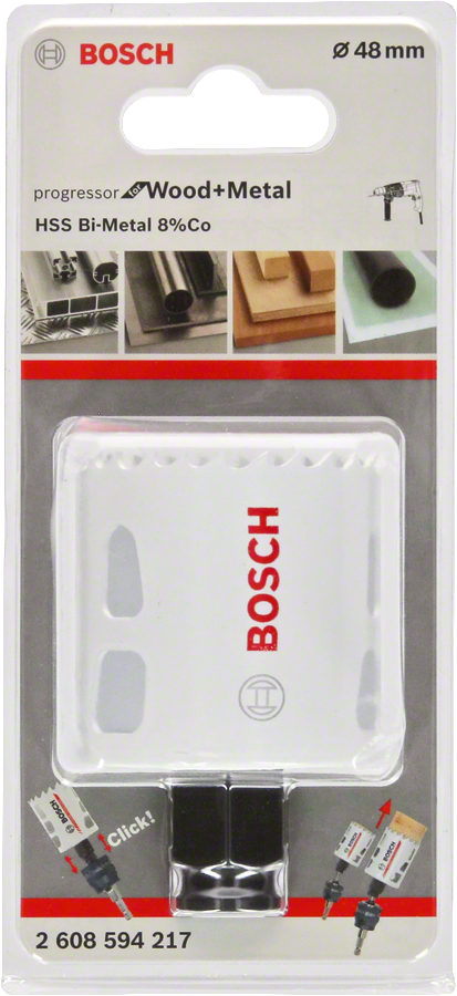 Bosch - Yeni Progressor Serisi Ahşap ve Metal için Delik Açma Testeresi (Panç) 48 mm - Resim 2
