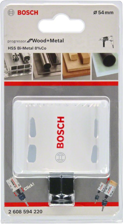 Bosch - Yeni Progressor Serisi Ahşap ve Metal için Delik Açma Testeresi (Panç) 54 mm - Resim 2