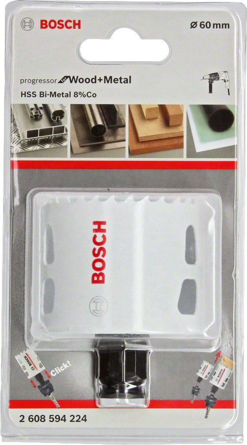 Bosch - Yeni Progressor Serisi Ahşap ve Metal için Delik Açma Testeresi (Panç) 60 mm - Resim 2