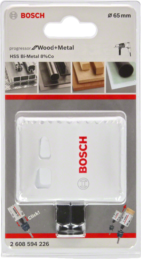 Bosch - Yeni Progressor Serisi Ahşap ve Metal için Delik Açma Testeresi (Panç) 65 mm - Resim 2