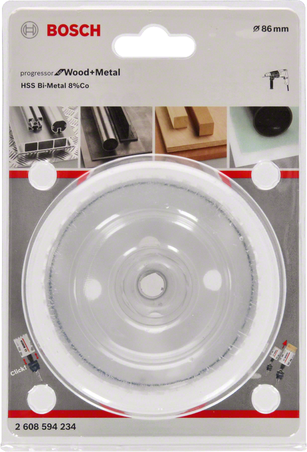 Bosch - Yeni Progressor Serisi Ahşap ve Metal için Delik Açma Testeresi (Panç) 86 mm - Resim 2