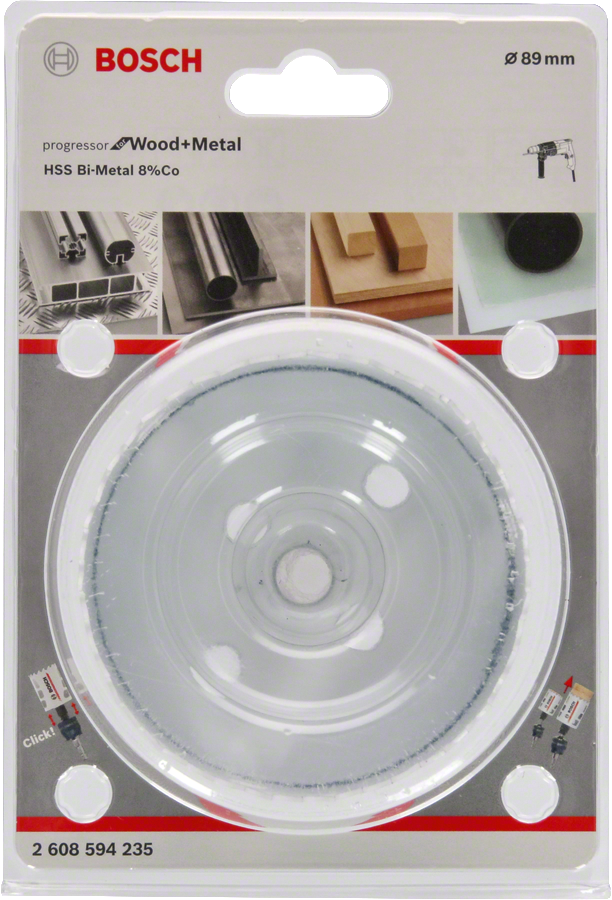 Bosch - Yeni Progressor Serisi Ahşap ve Metal için Delik Açma Testeresi (Panç) 89 mm - Resim 2