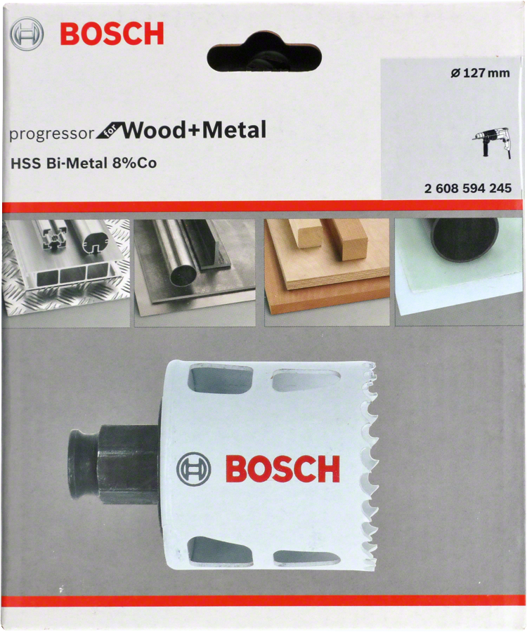 Bosch - Yeni Progressor Serisi Ahşap ve Metal için Delik Açma Testeresi (Panç) 127 mm - Resim 2