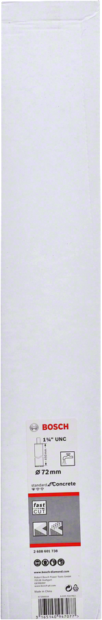 Bosch - Standard Seri Beton İçin 1 1/4'' UNC Girişli Sulu Elmas Karot Ucu 72mm - Resim 2